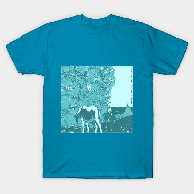 freespirit with horse T-Shirt by callalexi